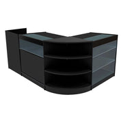 Set Banconi Nero Hyperion LED K900 B900 LM60 TB60 con Serrature e Vetrina