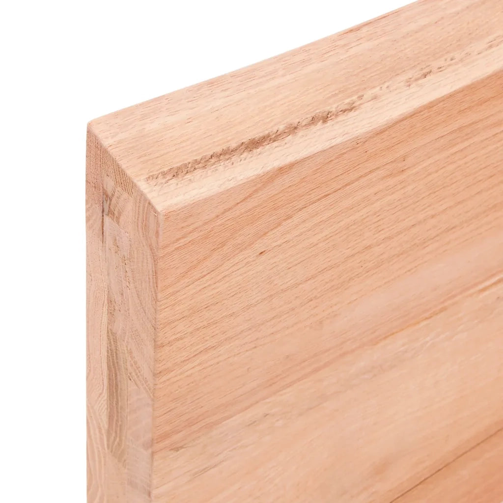 Piano Bagno Marrone 140x60x(2-6) cm Legno Massello Trattato CFW7579742