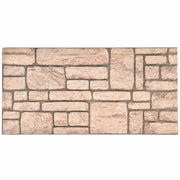 Pannelli da parete 10 pcs Beige 100 x 50 cm Schiuma EPS