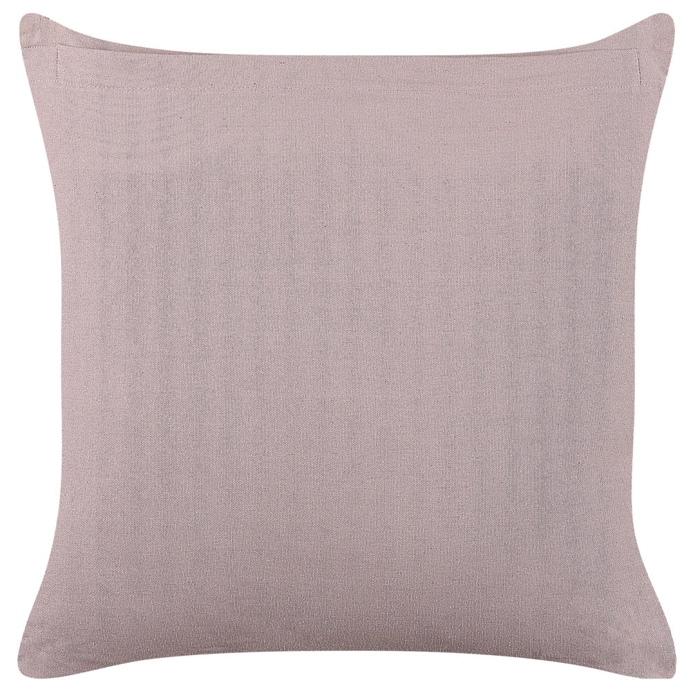 Set di 2 cuscini in velluto con motivo geometrico 45x45 cm rosa soggiorno camera da letto stile boho