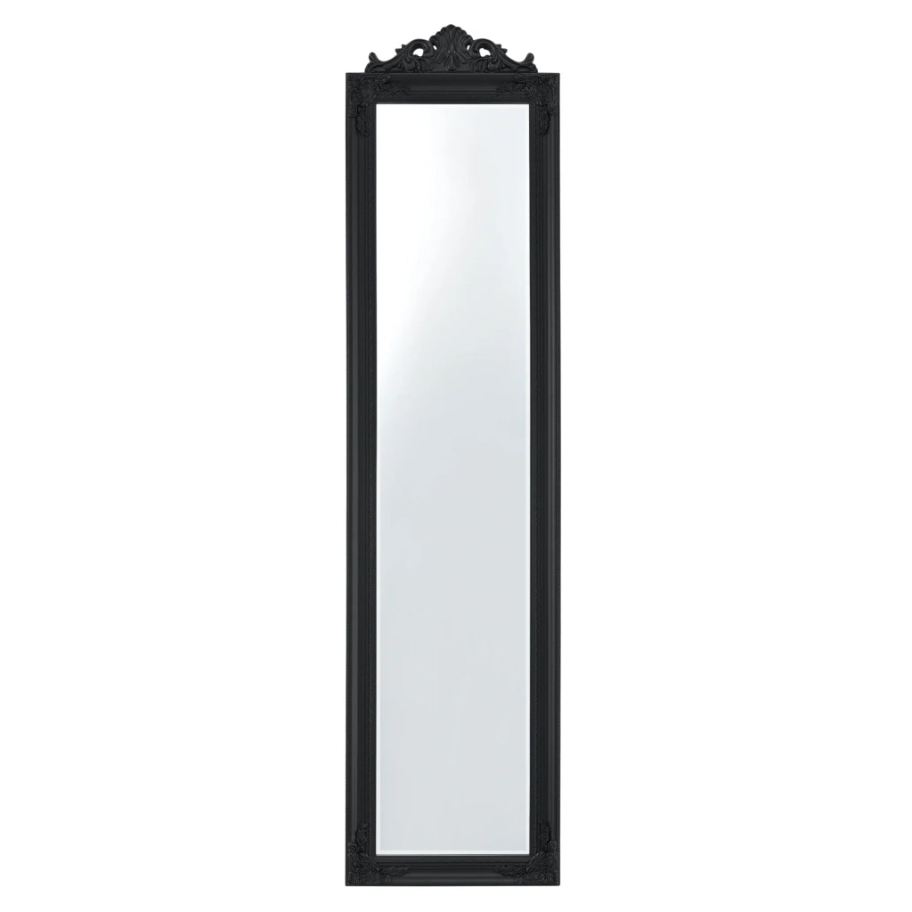 Specchio da terra inclinabile 160 x 40 cm nero opaco 03_0007964