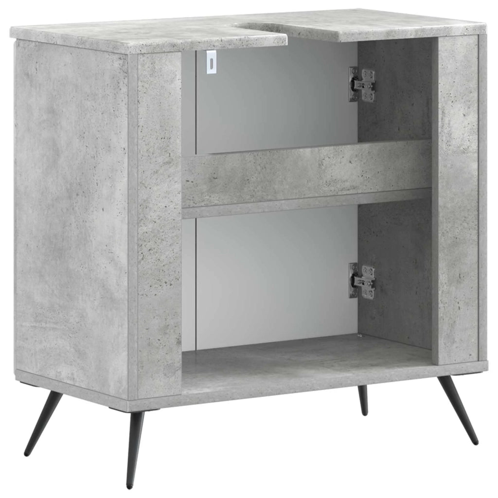 Armadio per Lavabo da Bagno BREDA Grigio Cemento 897448