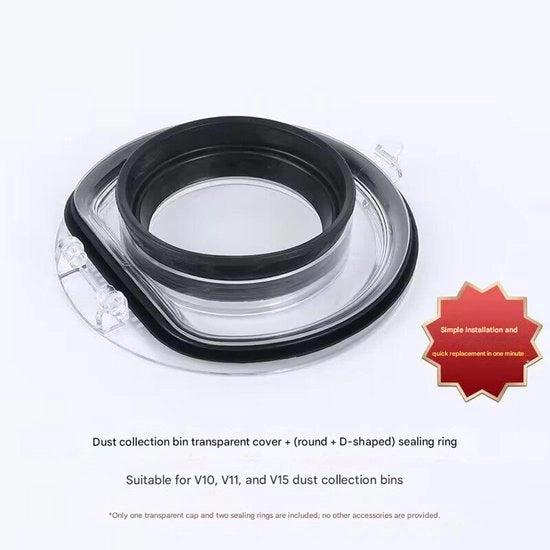 Diverso coperchio del serbatoio di polvere con anello di sigillatura Adatto per aspirapolvere Dyson V10, V11 e V15.