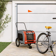 Rimorchio da Bici per Animali Arancione e Grigio Oxford e Ferrocod mxl 131488