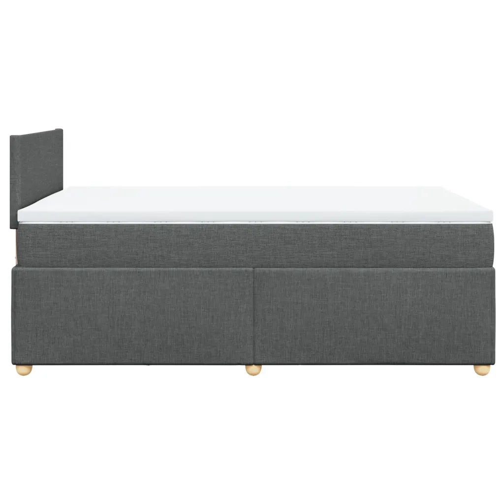 Giroletto a Molle con Materasso Grigio Scuro 120x190cm Tessuto 3288913
