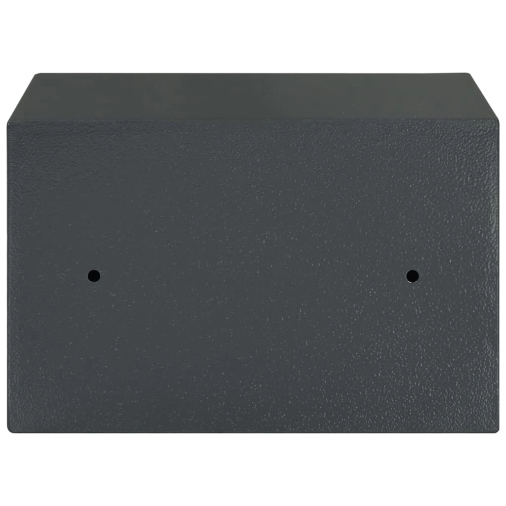 Cassa Sicura con Serratura a Chiave Grigio Scuro 20 x 31 x 20 cm Acciaio
