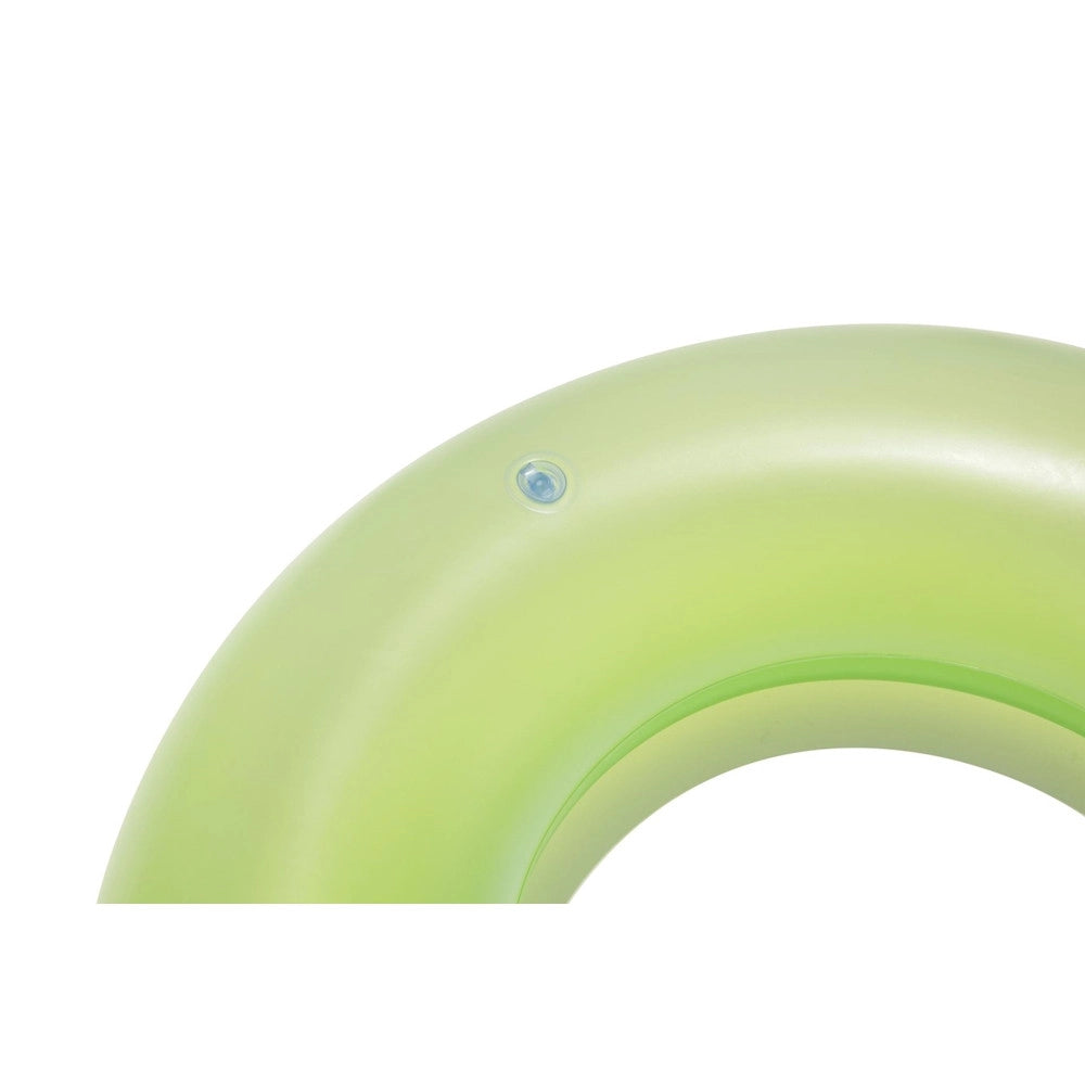 Trade Shop - Salvagente Ciambella Gonfiabile Per Bambini Trasparente Neon Satinato ø 91 Cm 36025 -