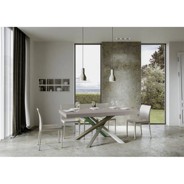 Tavolo allungabile 200/304x90 cm Volantis Premium telaio Multicolore 4/A - Cashmere