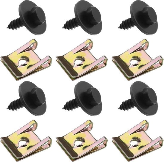 Kit di fissaggio clip per copertura fender sottobacchetta compatibile con serie 1 E81 E87 E88 E82 - set di montaggio universale.