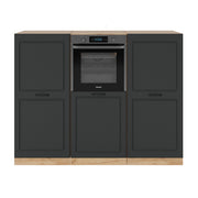 Vicco Cucine componibili piccole Antracite casa di campagna/rovere dorato 180 cm senza piano di lavoro