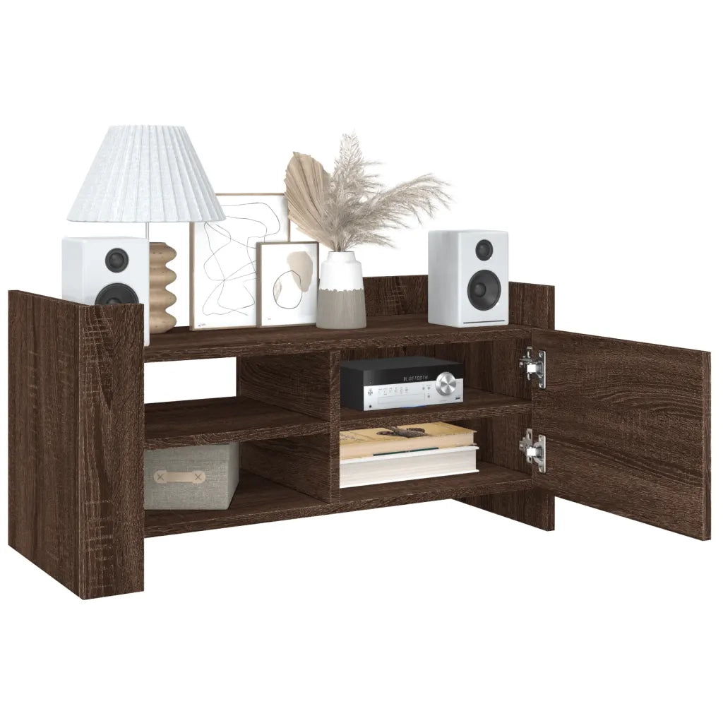 Mobile TV | Armadietto TV | Mobile Porta TV Rovere Marrone 80x35x40 cm in Legno Multistrato