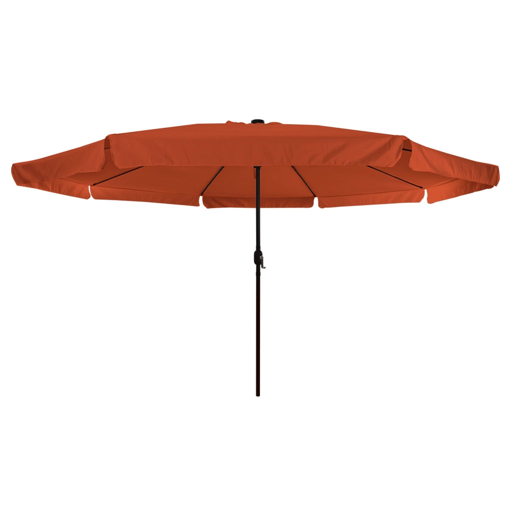 Parasol da Giardino  con Luci LED Ã¸395x245 cm Terracotta