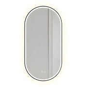 Specchio Led Ovl 50x100cm Black