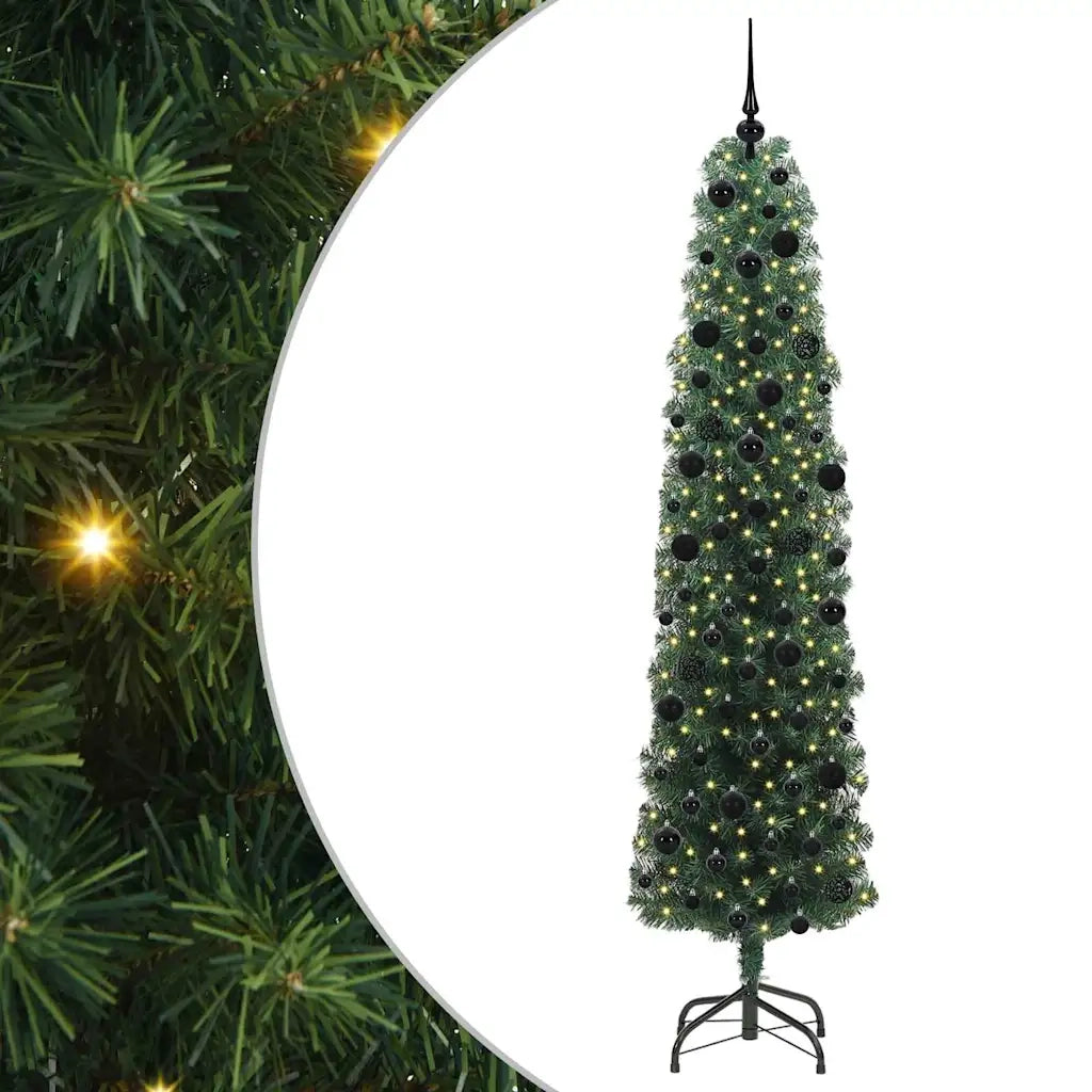 Albero di Natale artificiale con 300 LED Verde 240 cm 3394970