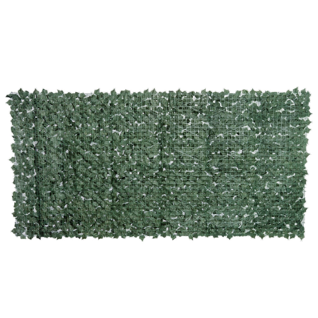 Siepe artificiale frangivista 300 x 150 cm verde scuro per balcone, terrazza e giardino