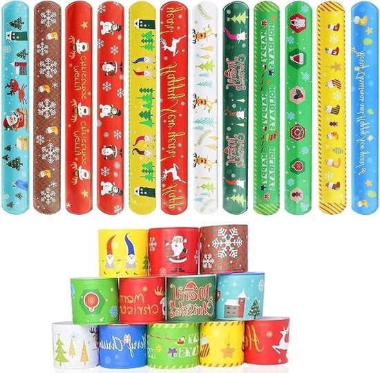Armbandini colorati da 24/36/48 pezzi - collari da festa di Natale - collane da regalo per compleanni in PVC 22 3 cm