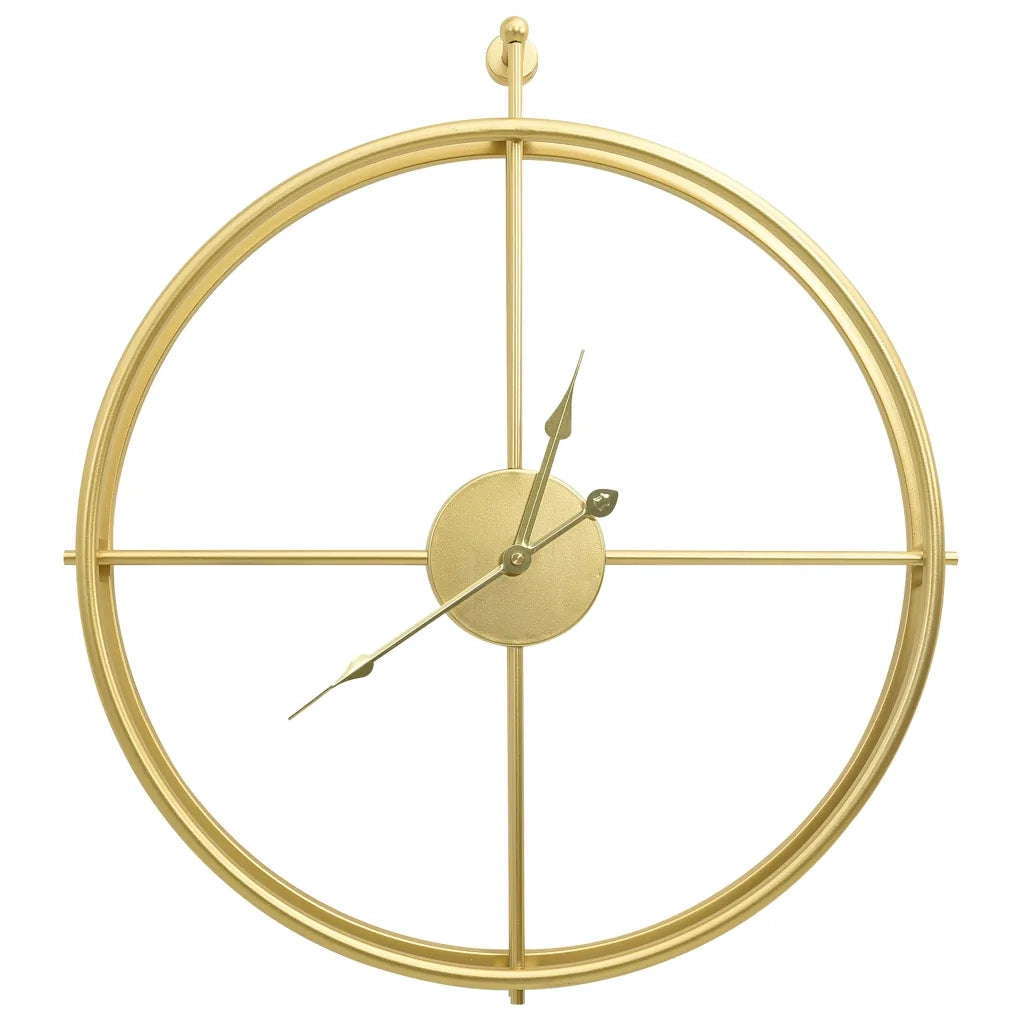 Orologio da Parete Oro 52 cm in Ferro 325170