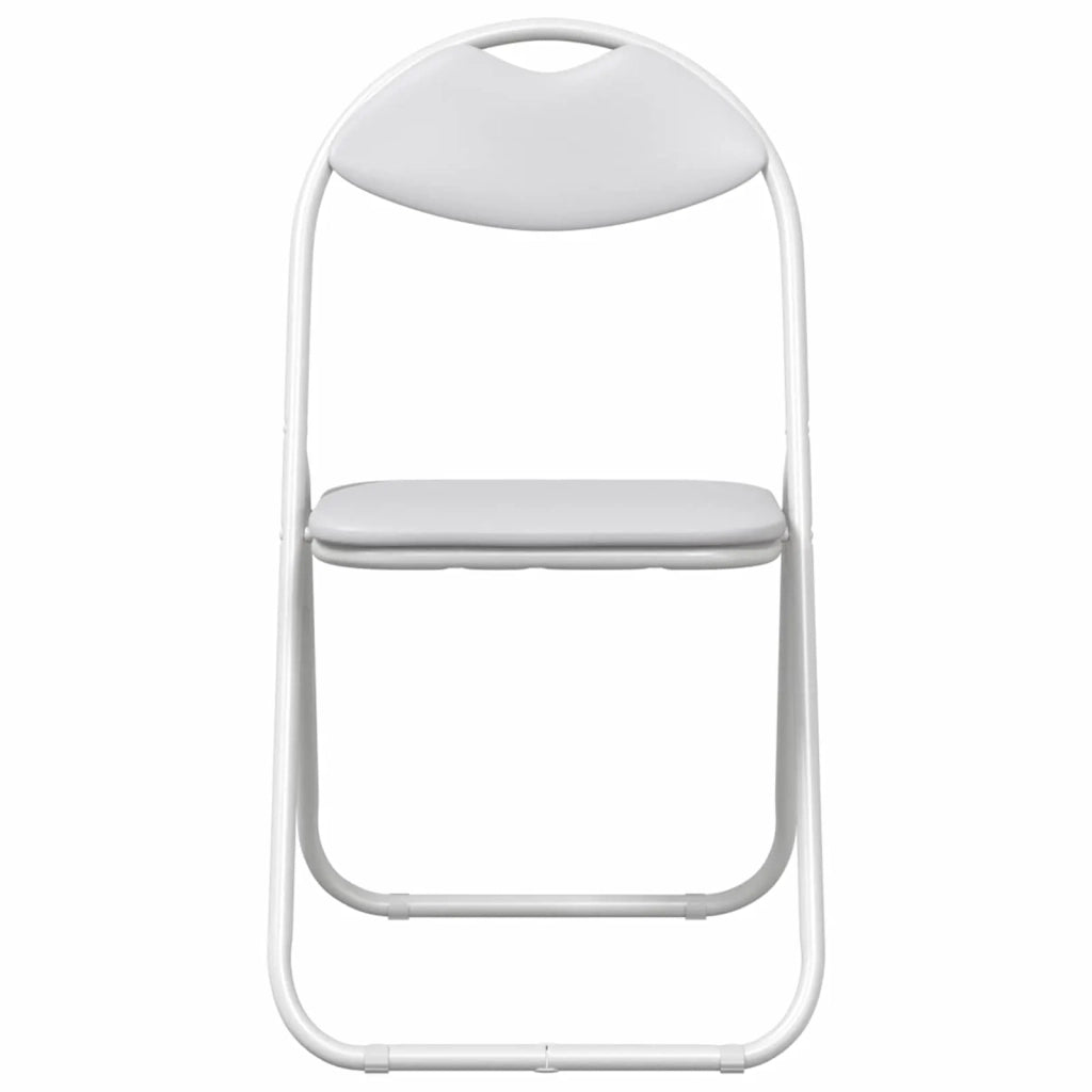 Sedia pieghevole 2 pcs Bianco 48 x 43,5 x 81 cm Pelle Sintetica 42029057