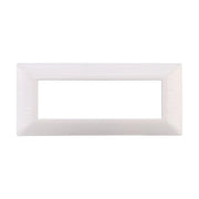 Placca Plastica Serie Starlight 7P Colore Bianco Satinato Compatibile Con Vimar Plana