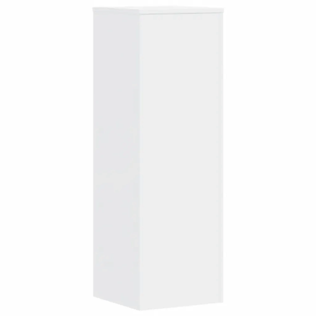 vidaXL Supporti per Piante 2 pz Bianchi 33x33x100 cm Legno Multistrato