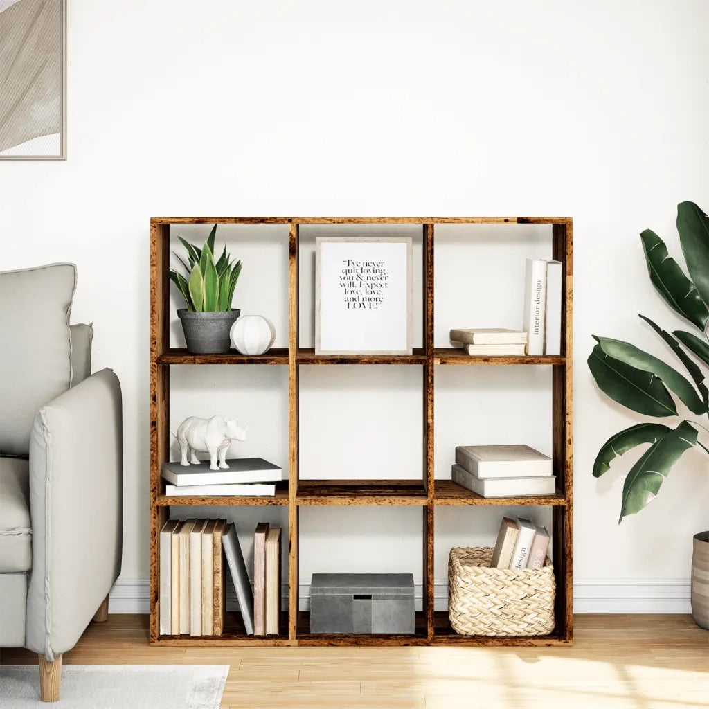 vidaXL Libreria Divisorio Legno Antico 102x29x103,5 cm in Truciolato