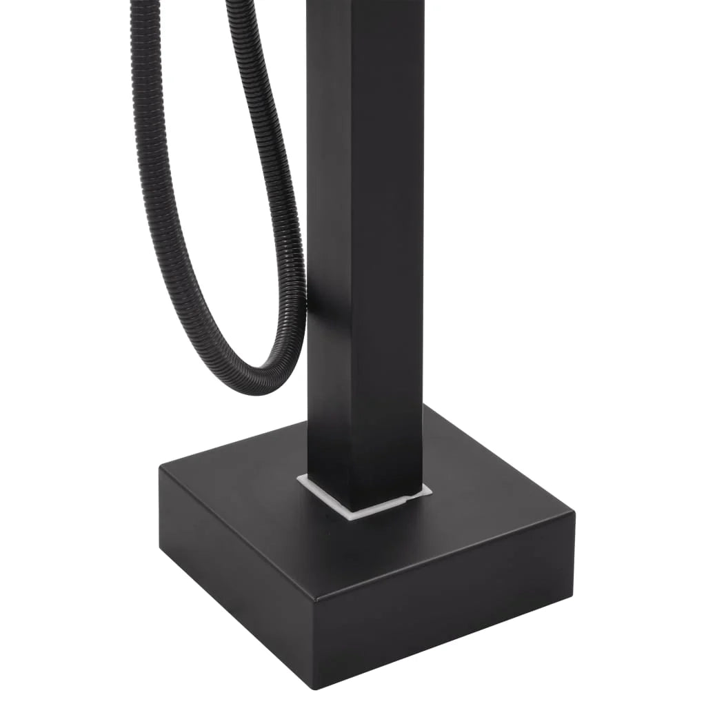 Rubinetto per vasca da bagno indipendente in acciaio inox 90 cm nero 02_0003480