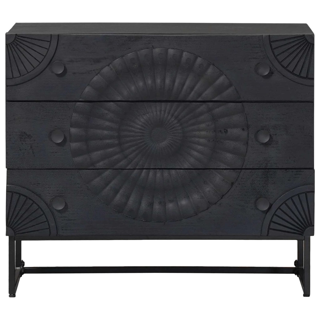 Mobile con Cassetti con cassetto Nero 75 x 30 x 65 cm CFW2520293