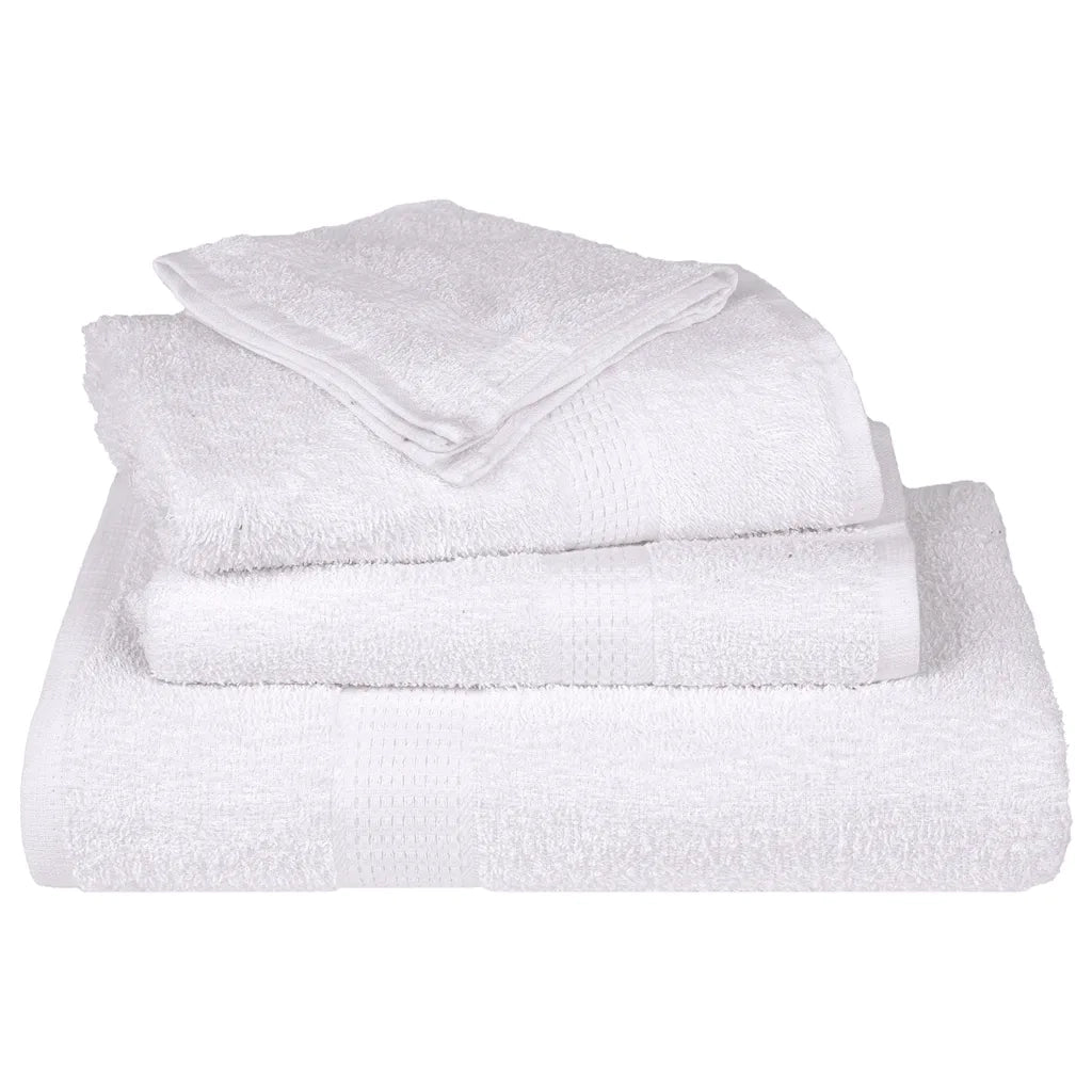 Asciugamani da bagno 10 pz FROGN Bianco 30x30 cm 100% cotone 136643
