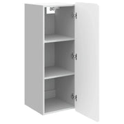 Armadietto a Muro | Mobiletto a muro Bianco Lucido 33 x 34,5 x 94 cm
