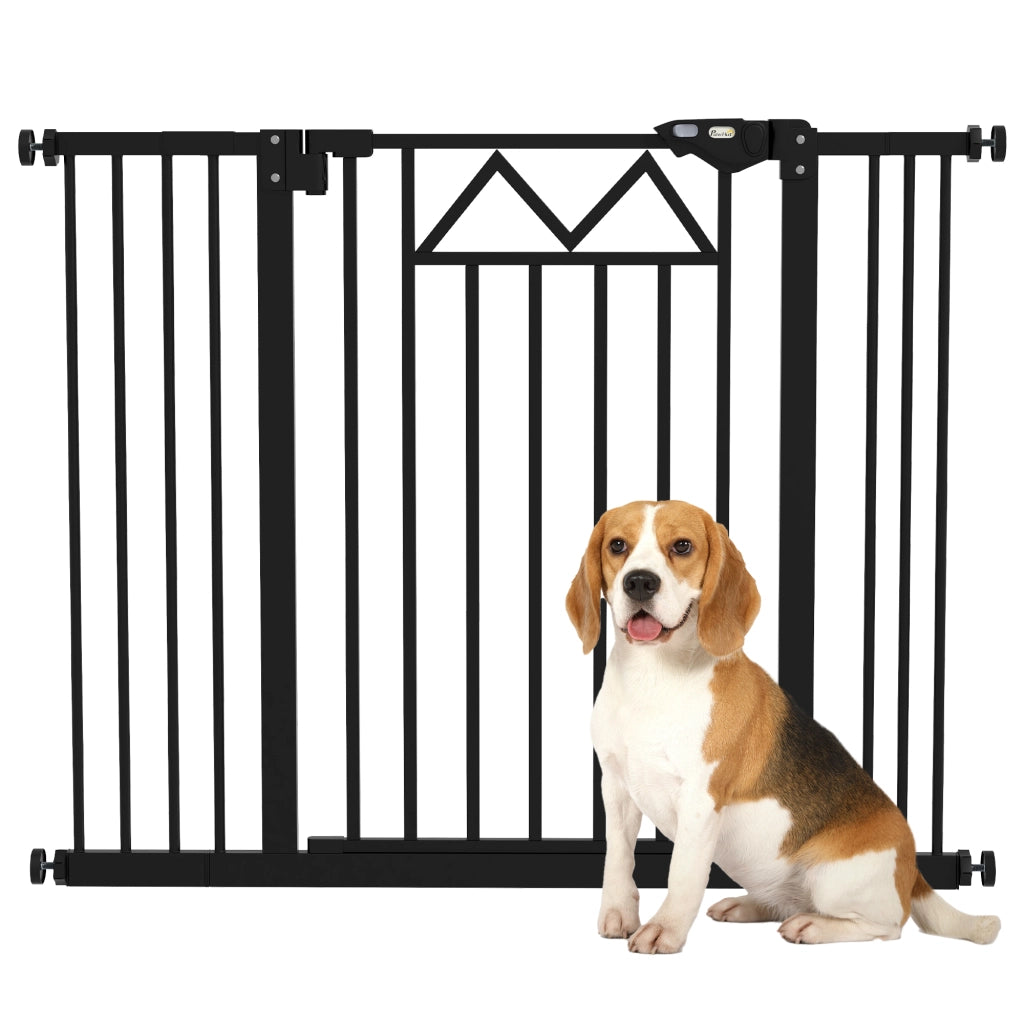 Barriera per Animali Domestici ¨C zephmum ¨C 74-100x76 cm Nero