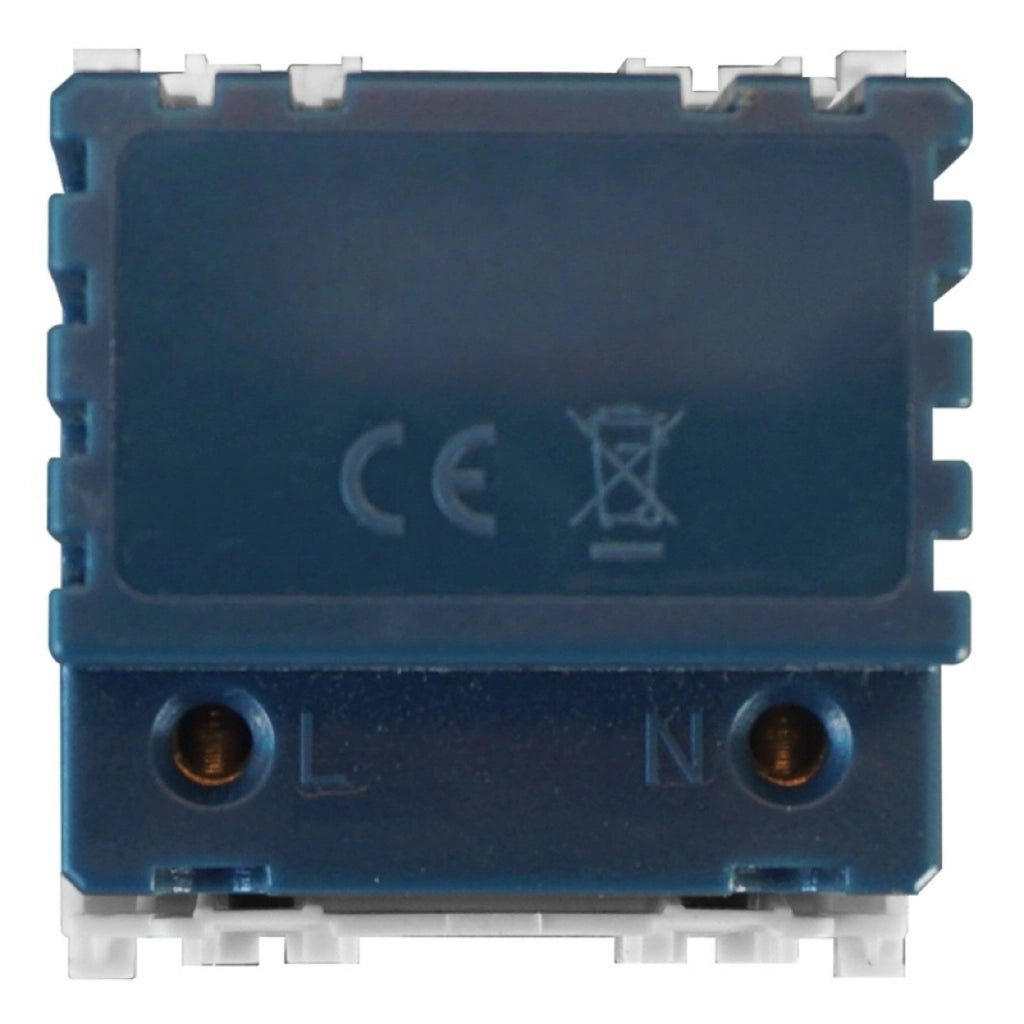 Serie Civile ETTROIT Bianco Compatibile Con Vimar Arke (Lampada Led Segnapasso 2M 220V 4000K)