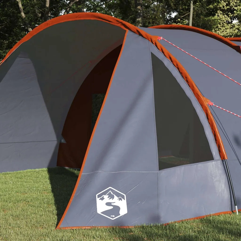 Tenda Tunnel per 6 Persone 6 persona Grigio e arancione 42004046