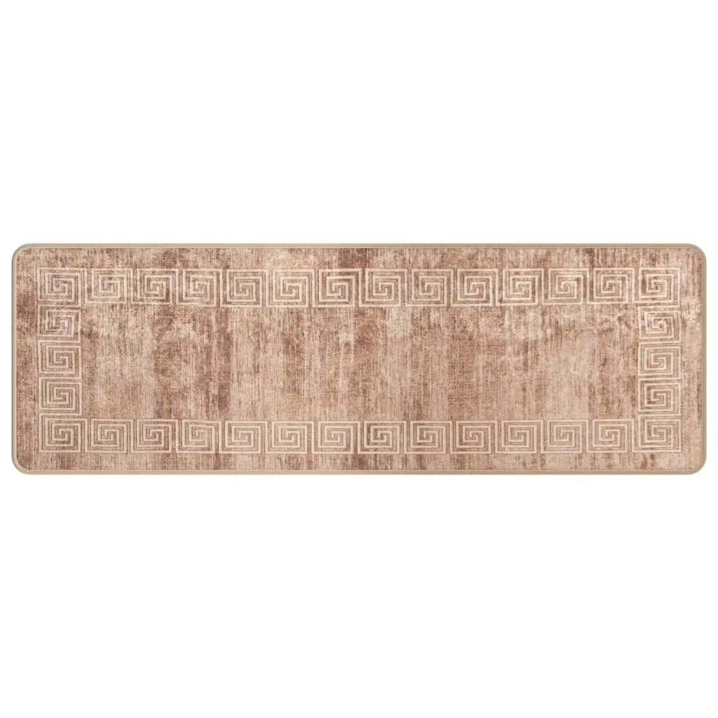 Runner Tappeto MARSA Bianco 50 x 150 cm Poliestere e PVC