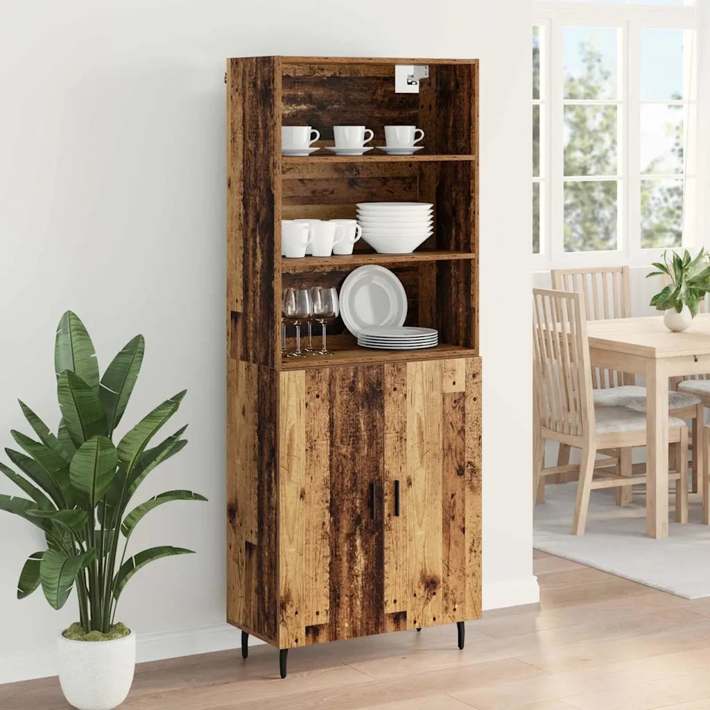 Credenza | Madia | Buffet da pranzo | Armadio da pranzo Legno vecchio 69,5 x 34 x 180 cm