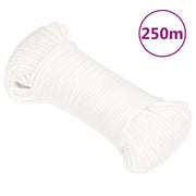 Corda Nautica Completamente Bianca 3 mm 250 m in Polipropilene
