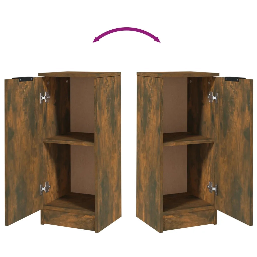Credenza Rovere Fumo 30x30x70 cm in Legno Multistrato 817006