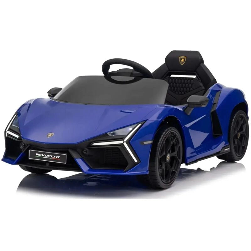 Macchina elettrica cavalcabile per bambini, Lamborghini Revuelto colore blu ,Eta 3-5 anni