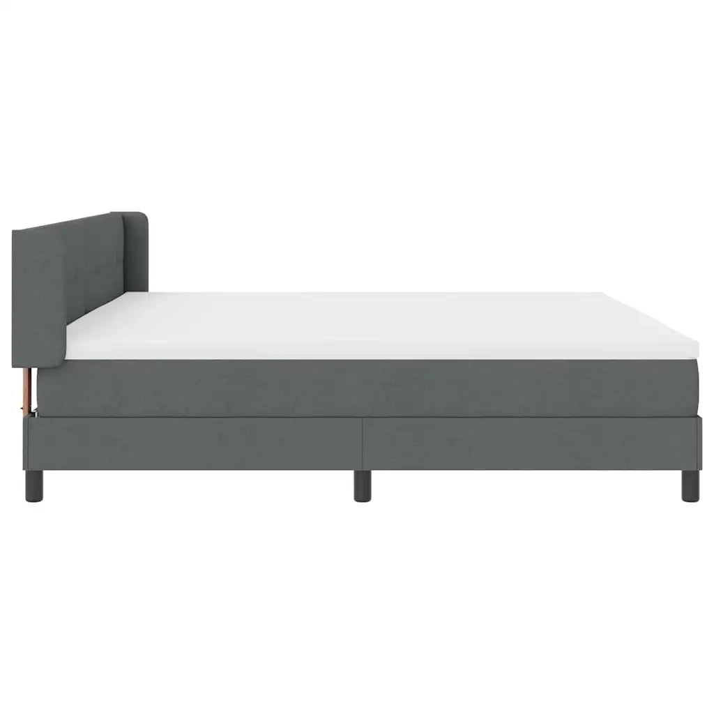 Letto box spring con materasso Grigio scuro 200 x 200 cm 3341126