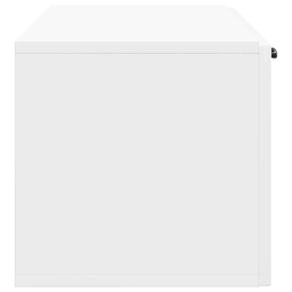 Mobile Porta TV da Muro Bianco Lucido 98 x 31 x 30 cm