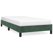 Letto singolo | Letto per adulti | Giroletto senza Materasso Verde Scuro 90x200 cm in Velluto