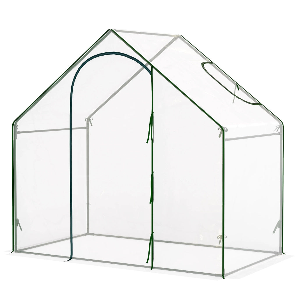 Serra da Giardino con Finestra e Porta ¨C Zephmum ¨C 180x100x168 cm Trasparente