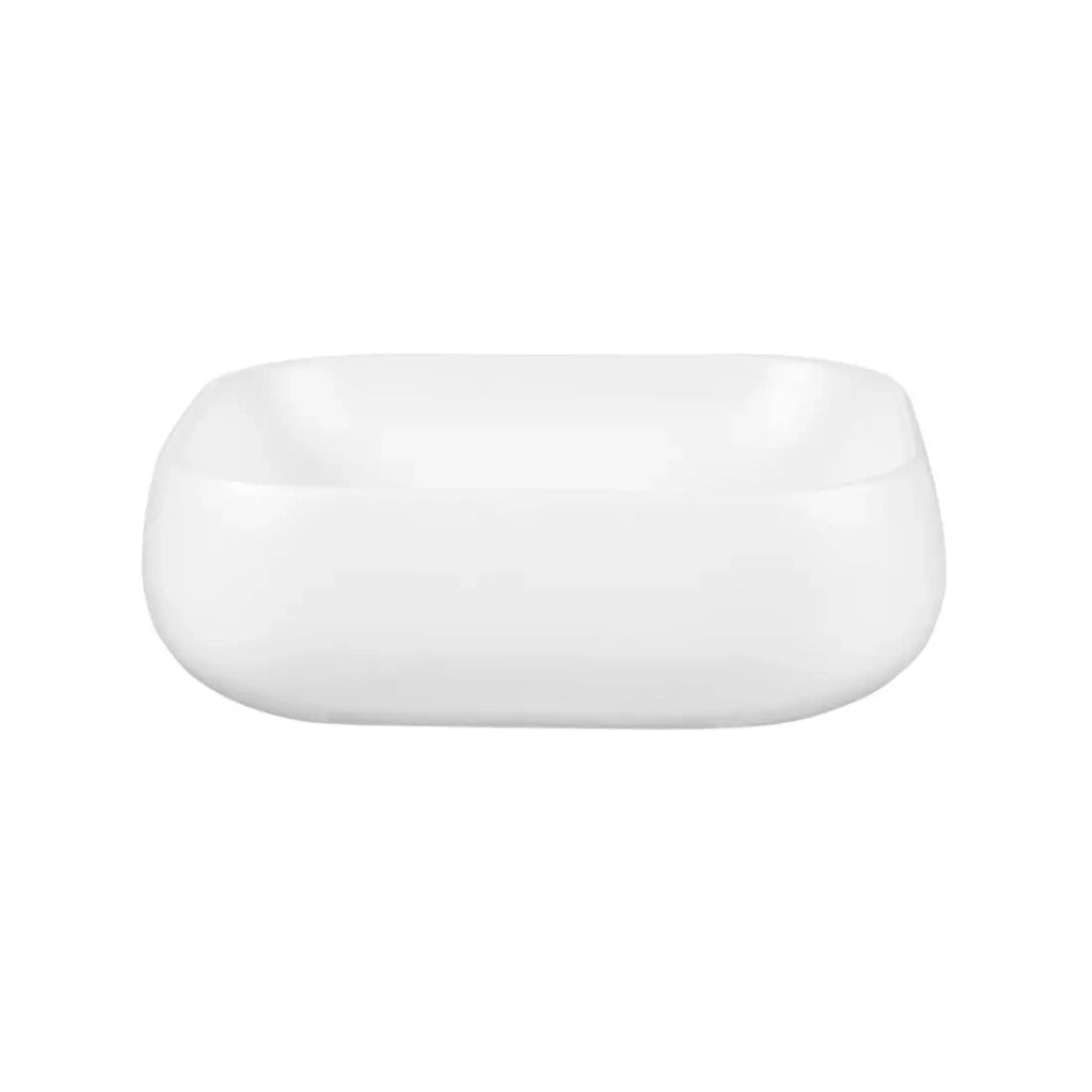 Lavabo rettangolare da appoggio 45x40 cm in ceramica bianca opaca