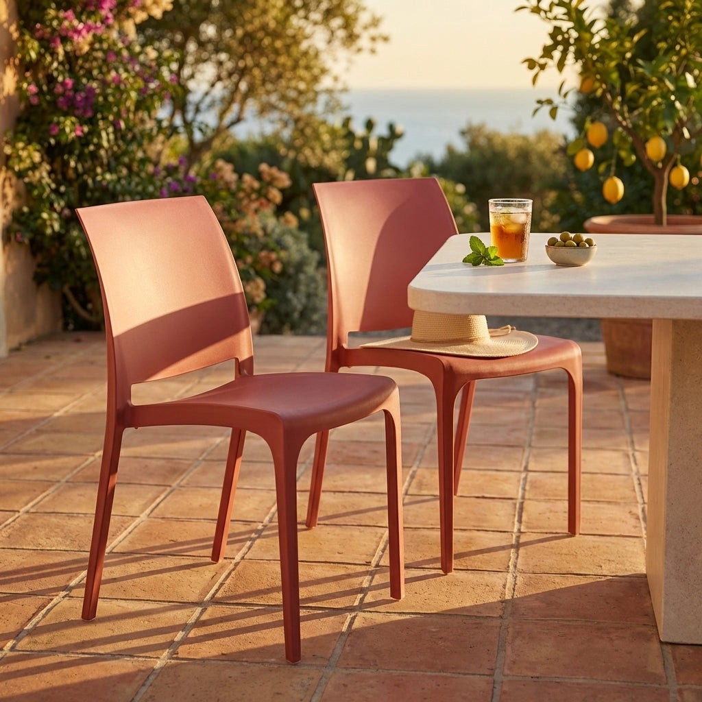 Sedia da Giardino in Polipropilene cm 46x54x80 - VOLGA