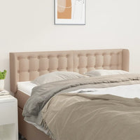 Testiera ad Orecchio Cappuccino 147x16x78/88 cm in Similpelle