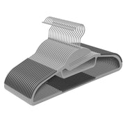 Set di 20 grucce salvaspazio in ABS grigio e acciaio