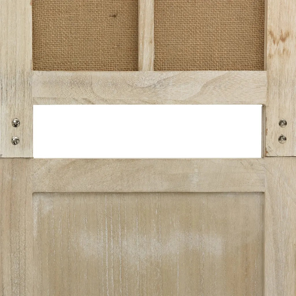 Divisorio a 4 Pannelli Marrone 140x165 cm in Tessuto cod mxl 69891