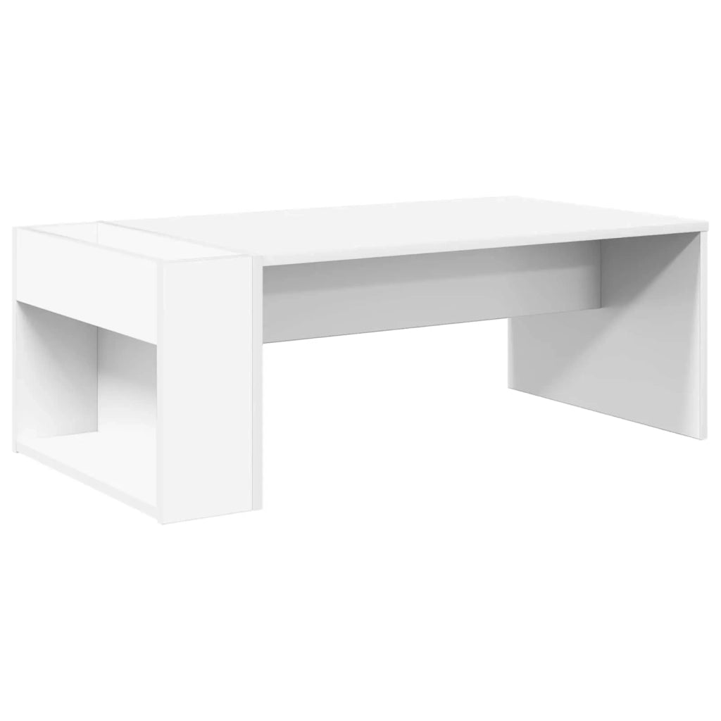 Tavolino da salotto Bianco 95 x 50 x 34 cm Legno multistrato
