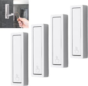 4 pacchi di chiodi a muro pieghevoli, chiodi a muro, attacco a muro pieghevole, capocorda a 90° pieghevole, supporto per cuffie con viti per cucina, bagno, muro, ufficio, armadio (bianco)