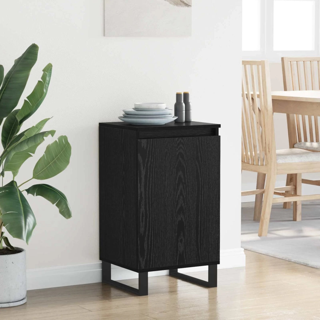 Credenza Rovere Nero 40 x 35 x 70 cm Legno multistrato