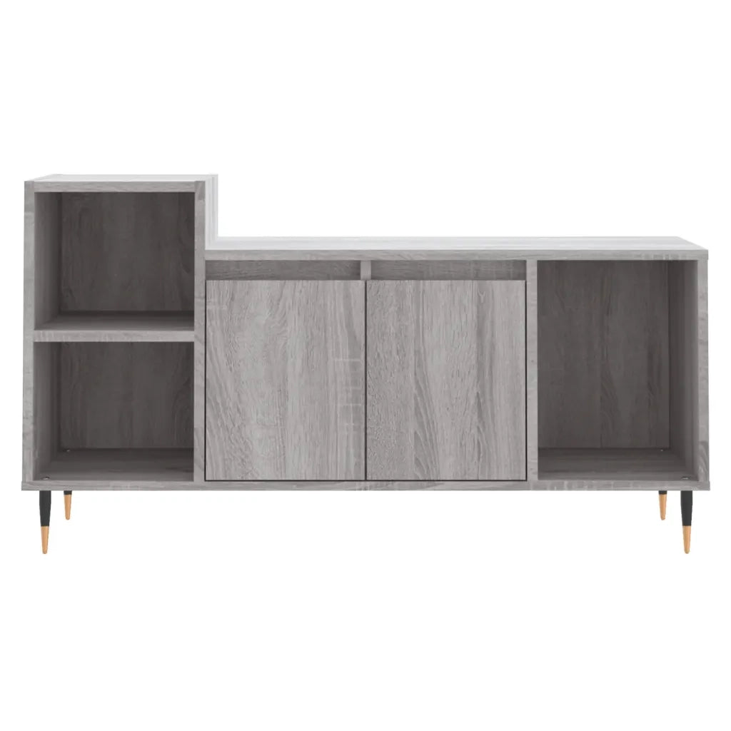 Mobile TV-Credenza TV-Console TV Grigio Sonoma 100x35x55 cm in Legno Multistrato 739197